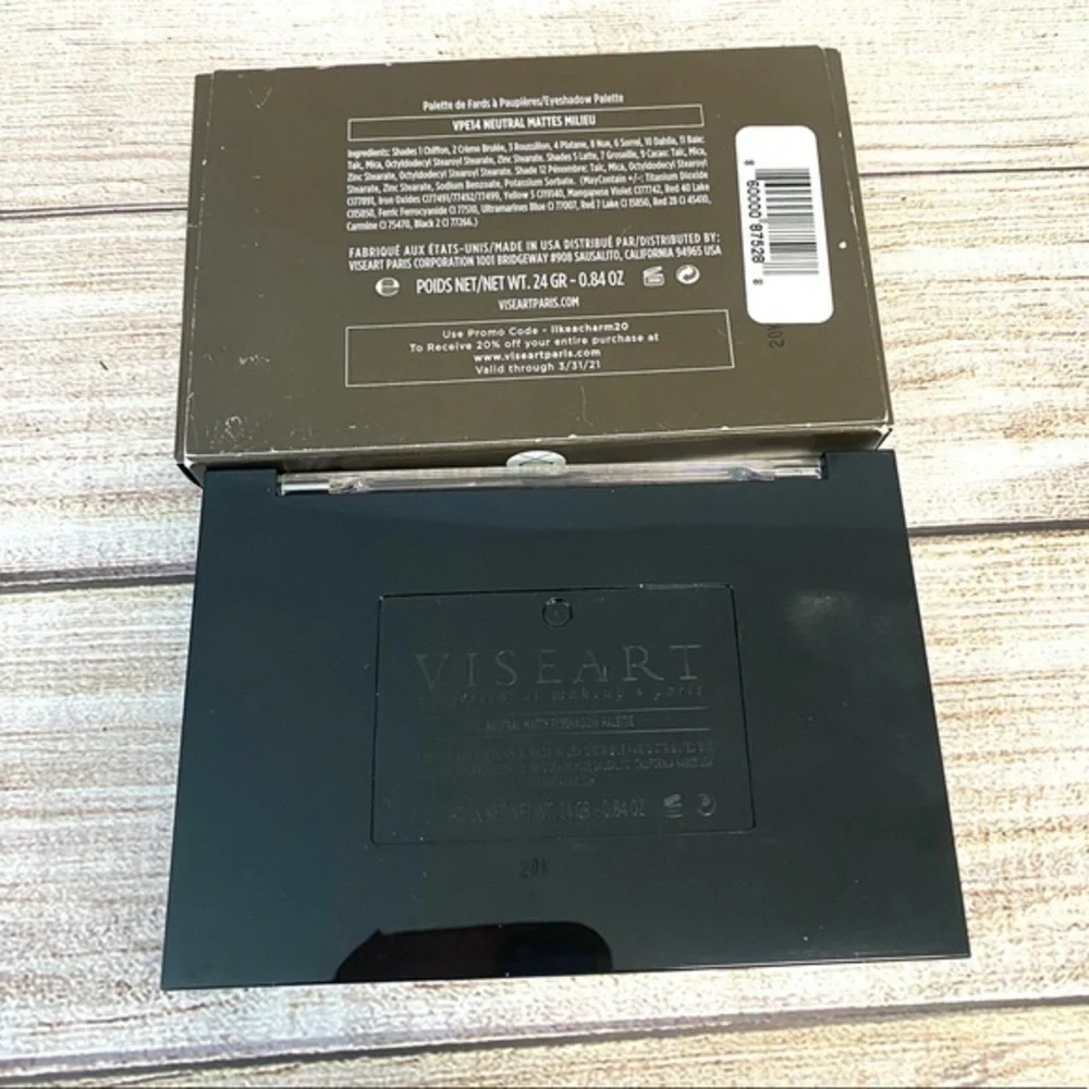 Viseart Paris VPE14 Neutral Mattes Milieu 12 pan Professional Eyeshadow Palette